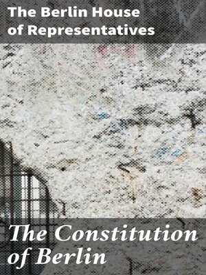 cover image of The Constitution of Berlin